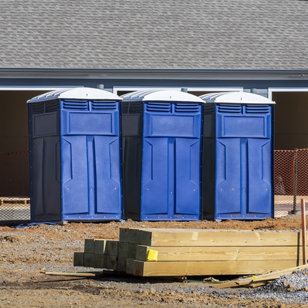 how can i report damages or issues with the portable toilets during my rental period in New Bloomington OH